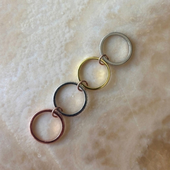 Tri-Color Stacking Ring Set - Picture 4 of 5